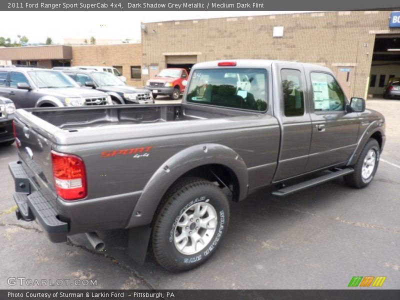 Dark Shadow Grey Metallic / Medium Dark Flint 2011 Ford Ranger Sport SuperCab 4x4