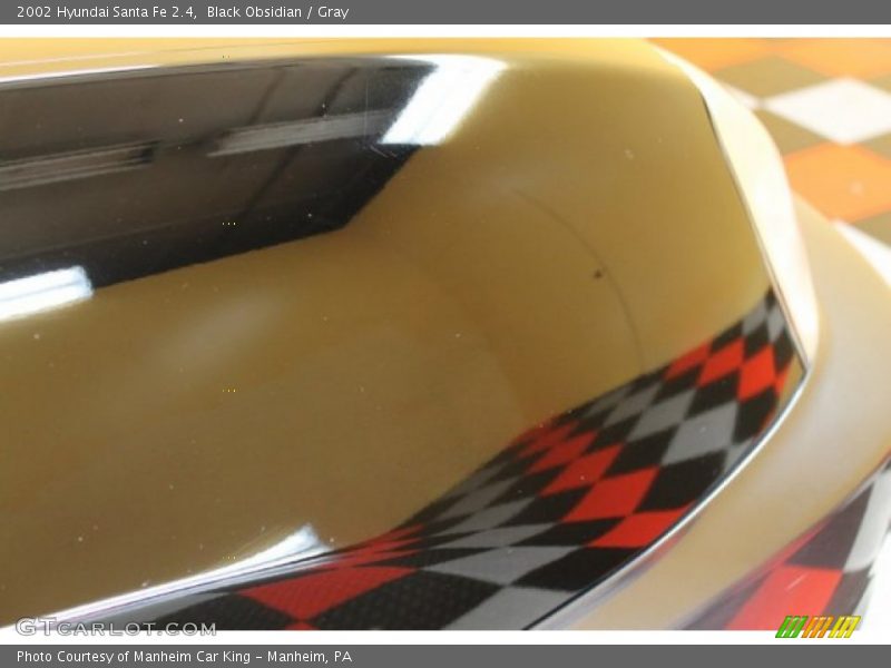 Black Obsidian / Gray 2002 Hyundai Santa Fe 2.4