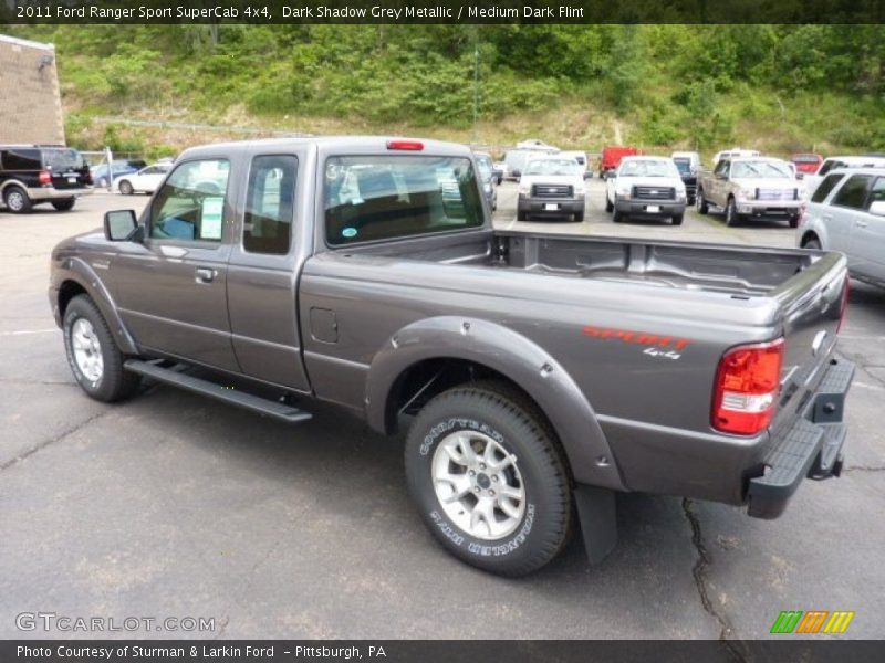 Dark Shadow Grey Metallic / Medium Dark Flint 2011 Ford Ranger Sport SuperCab 4x4