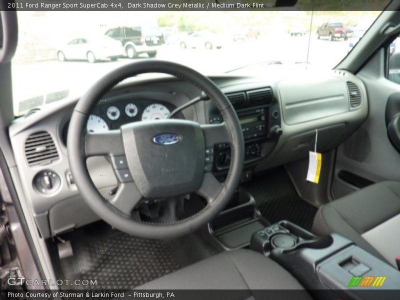 Dark Shadow Grey Metallic / Medium Dark Flint 2011 Ford Ranger Sport SuperCab 4x4