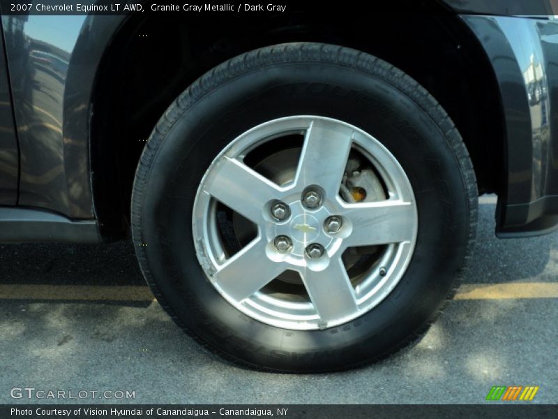 Granite Gray Metallic / Dark Gray 2007 Chevrolet Equinox LT AWD