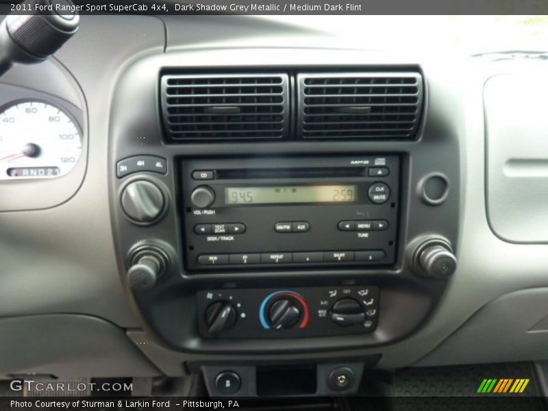 Dark Shadow Grey Metallic / Medium Dark Flint 2011 Ford Ranger Sport SuperCab 4x4