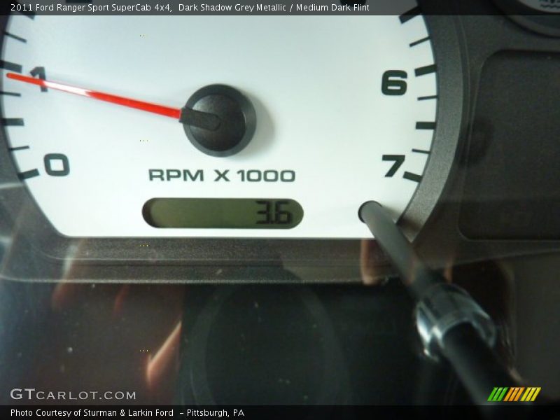 Dark Shadow Grey Metallic / Medium Dark Flint 2011 Ford Ranger Sport SuperCab 4x4