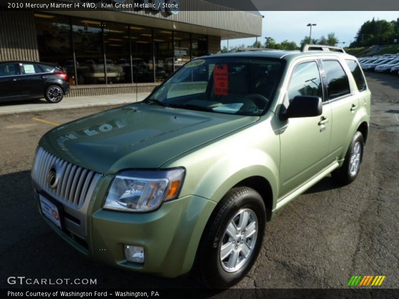 Kiwi Green Metallic / Stone 2010 Mercury Mariner I4 4WD