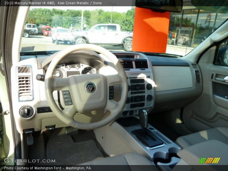 Kiwi Green Metallic / Stone 2010 Mercury Mariner I4 4WD