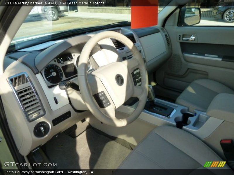 Kiwi Green Metallic / Stone 2010 Mercury Mariner I4 4WD