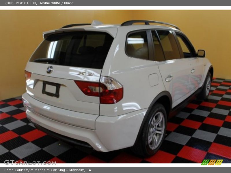 Alpine White / Black 2006 BMW X3 3.0i