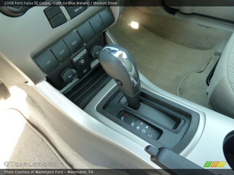 Light Ice Blue Metallic / Medium Stone 2008 Ford Focus SE Coupe