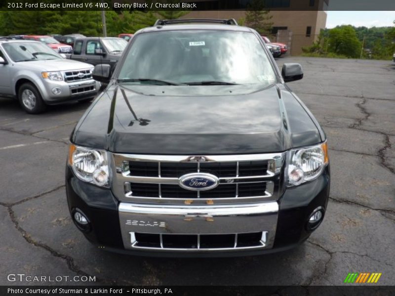 Ebony Black / Charcoal Black 2012 Ford Escape Limited V6 4WD