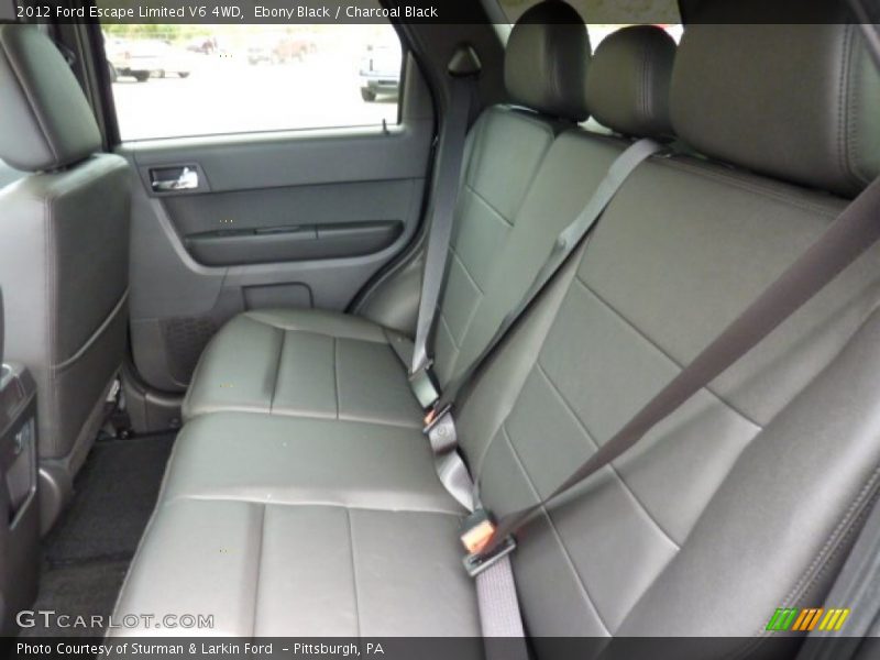  2012 Escape Limited V6 4WD Charcoal Black Interior