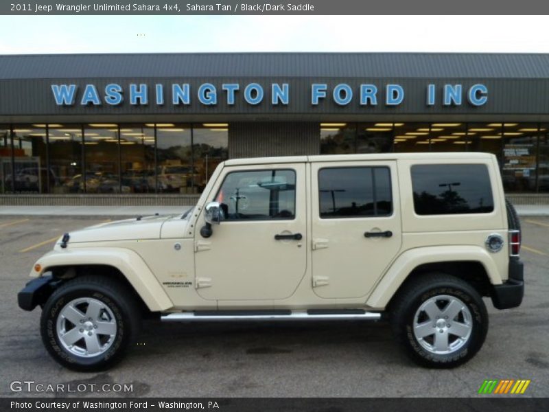 Sahara Tan / Black/Dark Saddle 2011 Jeep Wrangler Unlimited Sahara 4x4