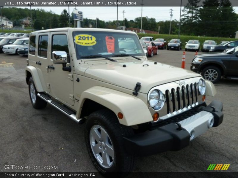 Sahara Tan / Black/Dark Saddle 2011 Jeep Wrangler Unlimited Sahara 4x4