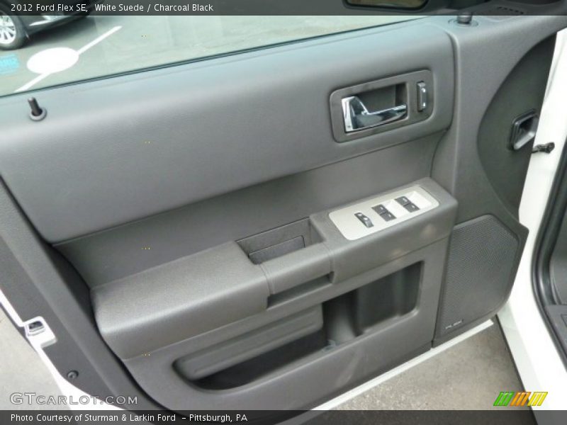 White Suede / Charcoal Black 2012 Ford Flex SE