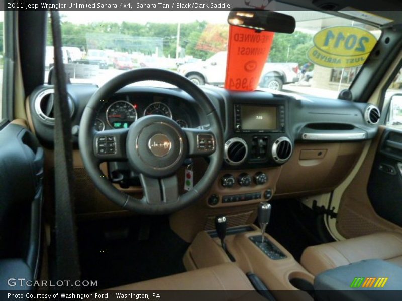 Sahara Tan / Black/Dark Saddle 2011 Jeep Wrangler Unlimited Sahara 4x4