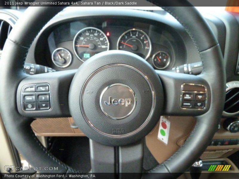 Sahara Tan / Black/Dark Saddle 2011 Jeep Wrangler Unlimited Sahara 4x4