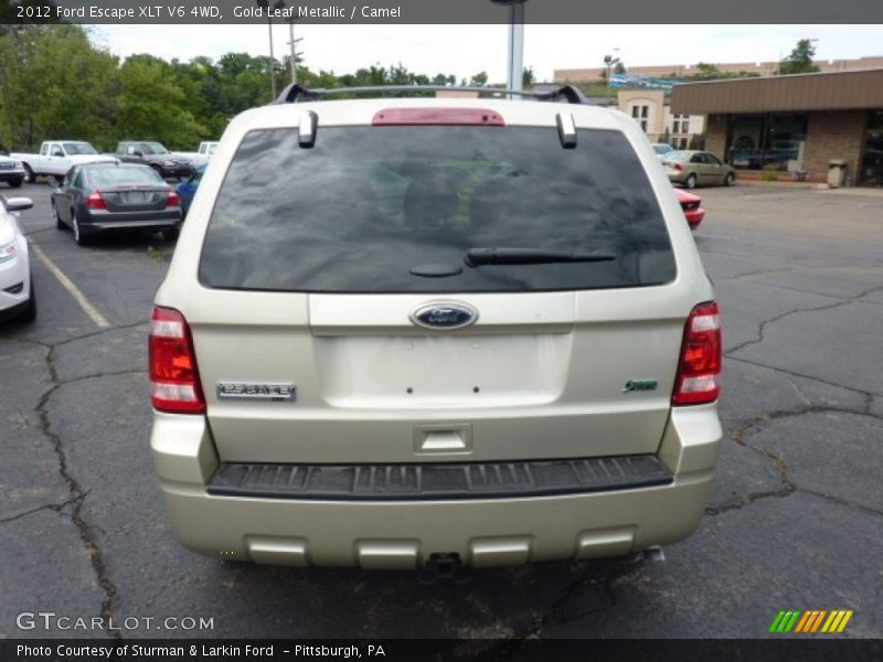 Gold Leaf Metallic / Camel 2012 Ford Escape XLT V6 4WD