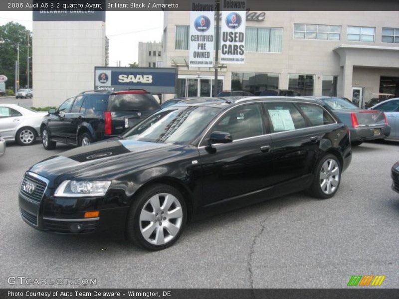 Brilliant Black / Amaretto 2006 Audi A6 3.2 quattro Avant