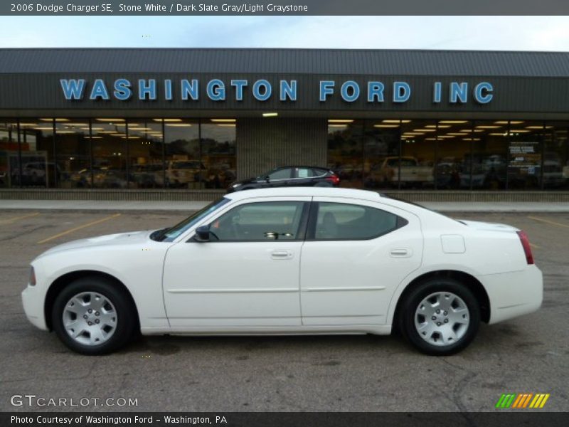 Stone White / Dark Slate Gray/Light Graystone 2006 Dodge Charger SE