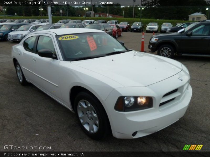 Stone White / Dark Slate Gray/Light Graystone 2006 Dodge Charger SE
