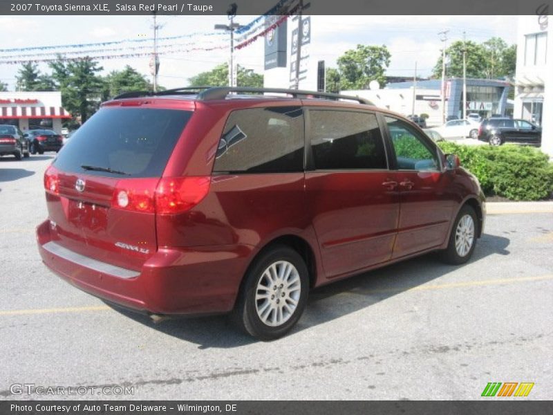 Salsa Red Pearl / Taupe 2007 Toyota Sienna XLE