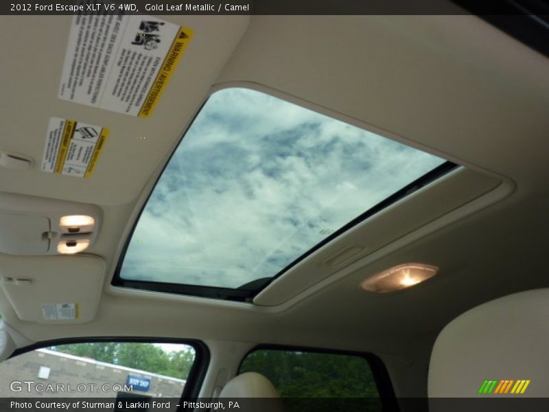 Sunroof of 2012 Escape XLT V6 4WD