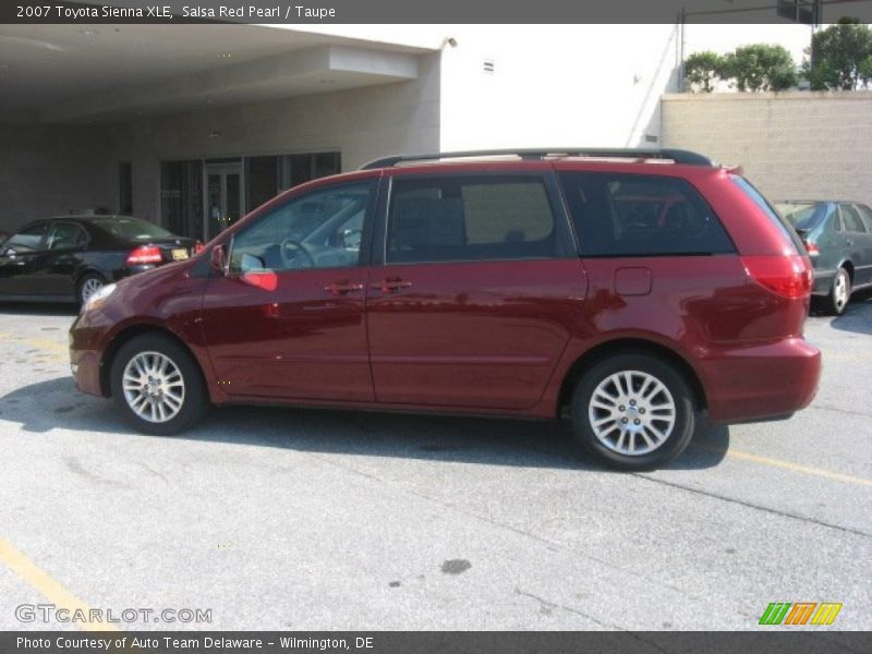 Salsa Red Pearl / Taupe 2007 Toyota Sienna XLE