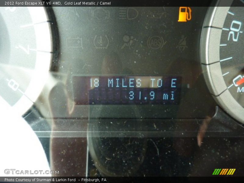 Gold Leaf Metallic / Camel 2012 Ford Escape XLT V6 4WD