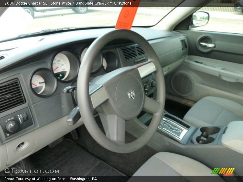 Stone White / Dark Slate Gray/Light Graystone 2006 Dodge Charger SE