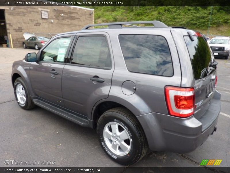 Sterling Gray Metallic / Charcoal Black 2012 Ford Escape XLT V6 4WD
