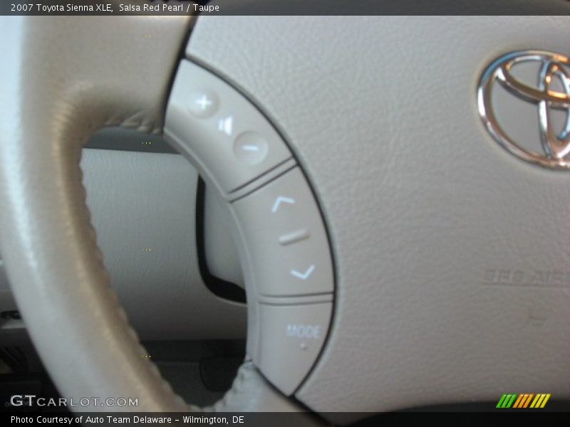 Salsa Red Pearl / Taupe 2007 Toyota Sienna XLE