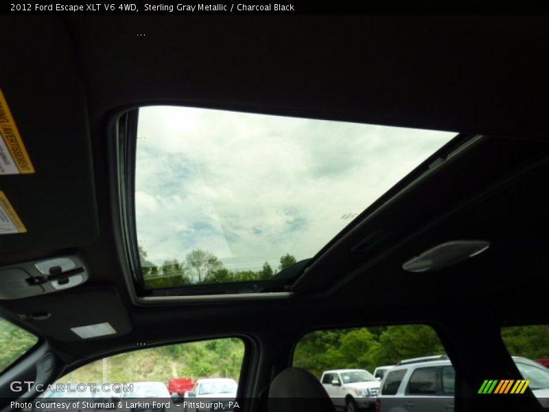 Sterling Gray Metallic / Charcoal Black 2012 Ford Escape XLT V6 4WD