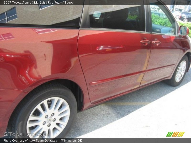 Salsa Red Pearl / Taupe 2007 Toyota Sienna XLE