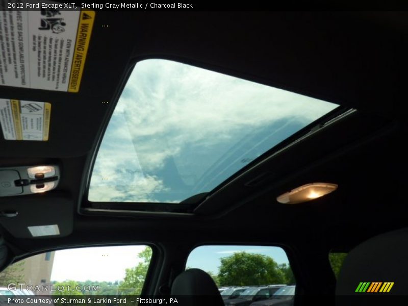 Sterling Gray Metallic / Charcoal Black 2012 Ford Escape XLT