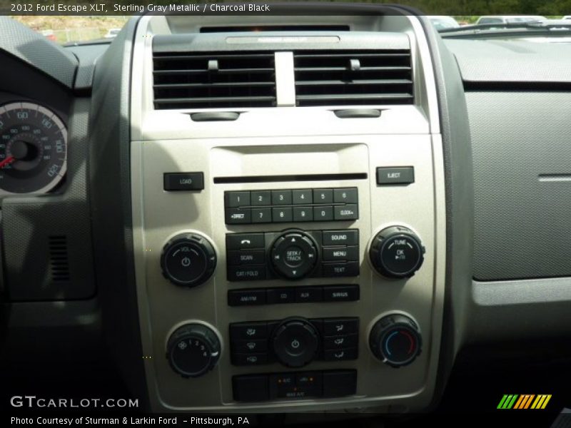 Sterling Gray Metallic / Charcoal Black 2012 Ford Escape XLT
