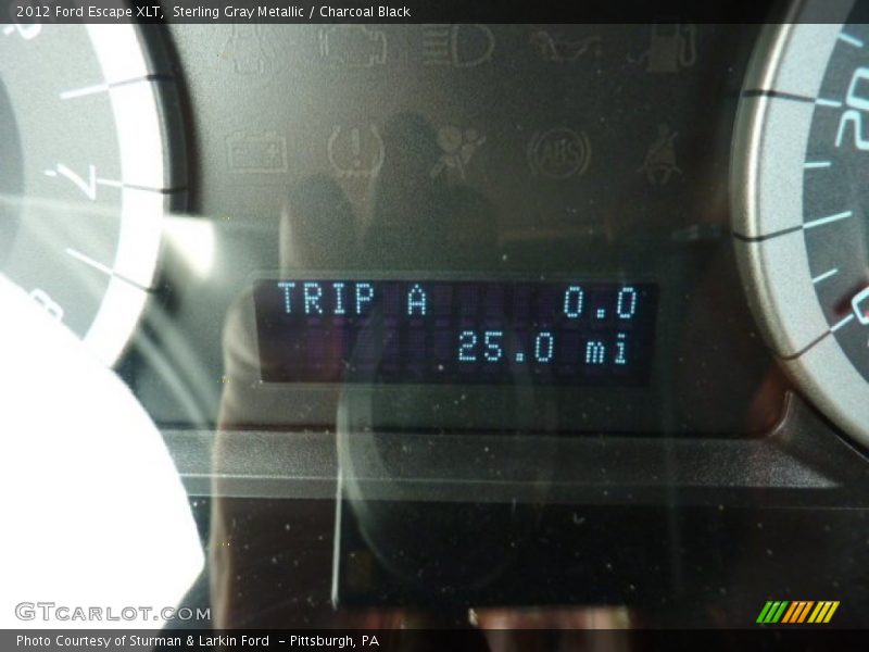 Sterling Gray Metallic / Charcoal Black 2012 Ford Escape XLT