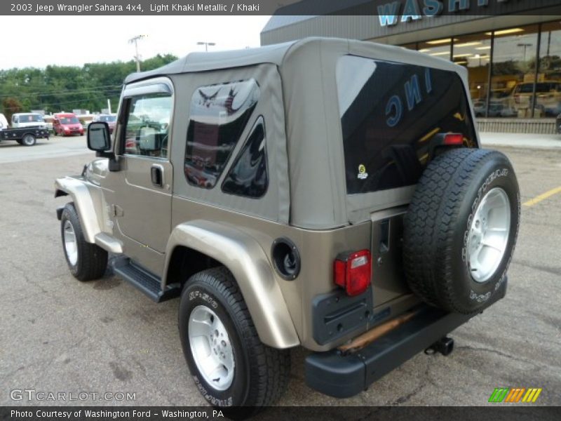 Light Khaki Metallic / Khaki 2003 Jeep Wrangler Sahara 4x4