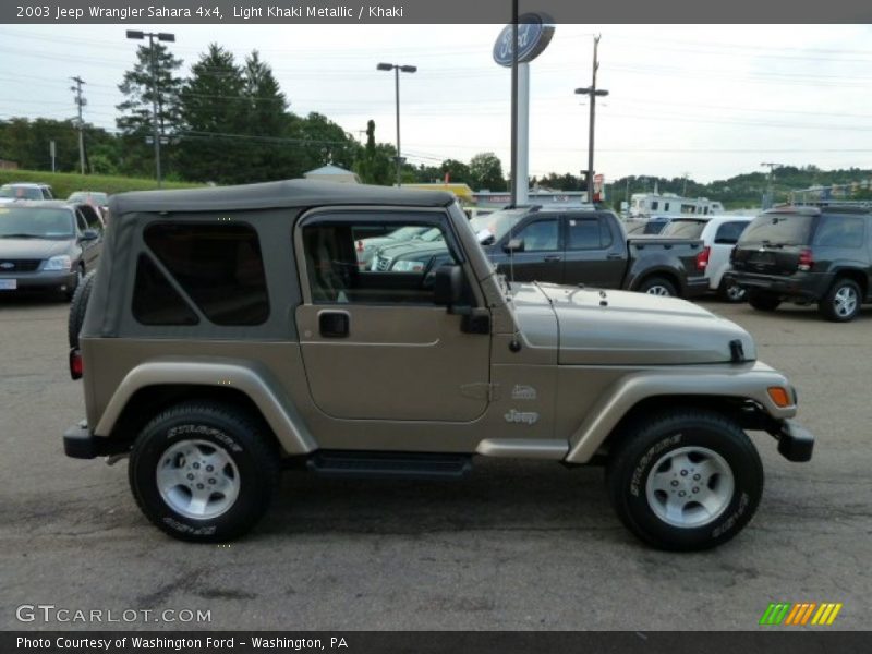 Light Khaki Metallic / Khaki 2003 Jeep Wrangler Sahara 4x4