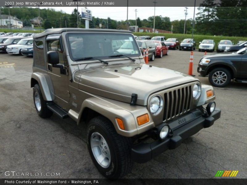 Light Khaki Metallic / Khaki 2003 Jeep Wrangler Sahara 4x4
