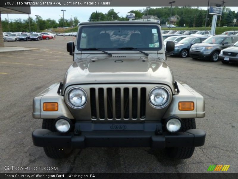 Light Khaki Metallic / Khaki 2003 Jeep Wrangler Sahara 4x4
