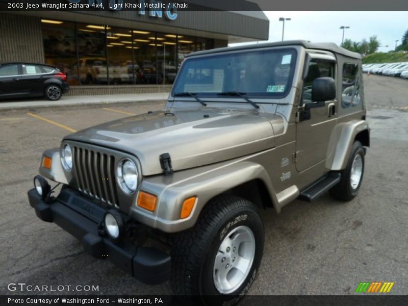Light Khaki Metallic / Khaki 2003 Jeep Wrangler Sahara 4x4