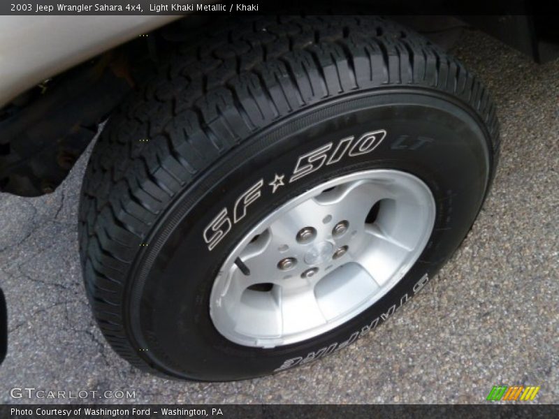 Light Khaki Metallic / Khaki 2003 Jeep Wrangler Sahara 4x4