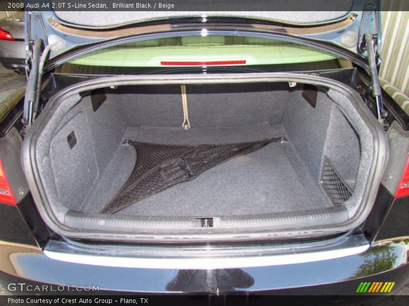 Brilliant Black / Beige 2008 Audi A4 2.0T S-Line Sedan