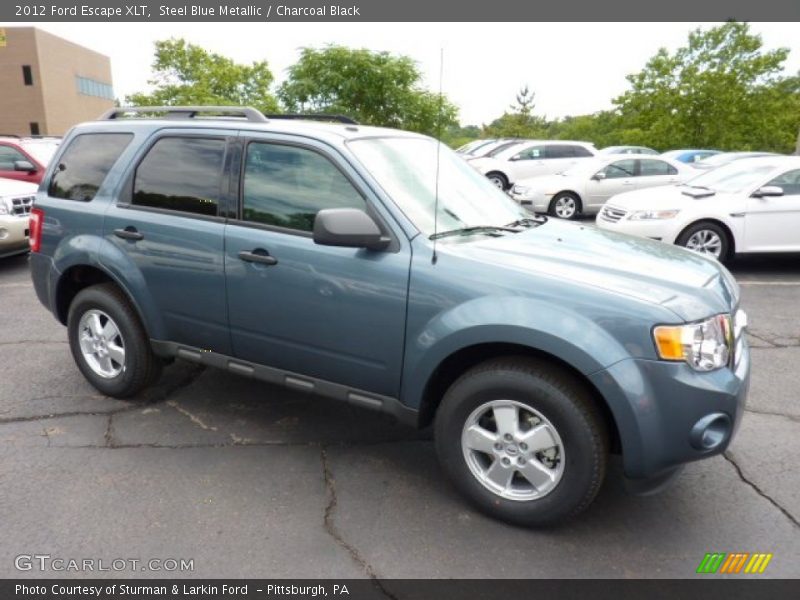 Steel Blue Metallic / Charcoal Black 2012 Ford Escape XLT
