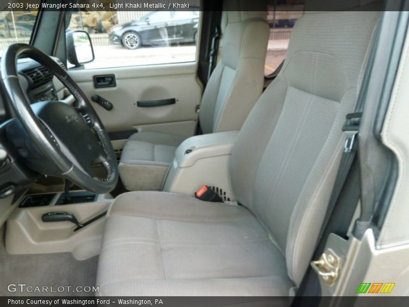 Light Khaki Metallic / Khaki 2003 Jeep Wrangler Sahara 4x4