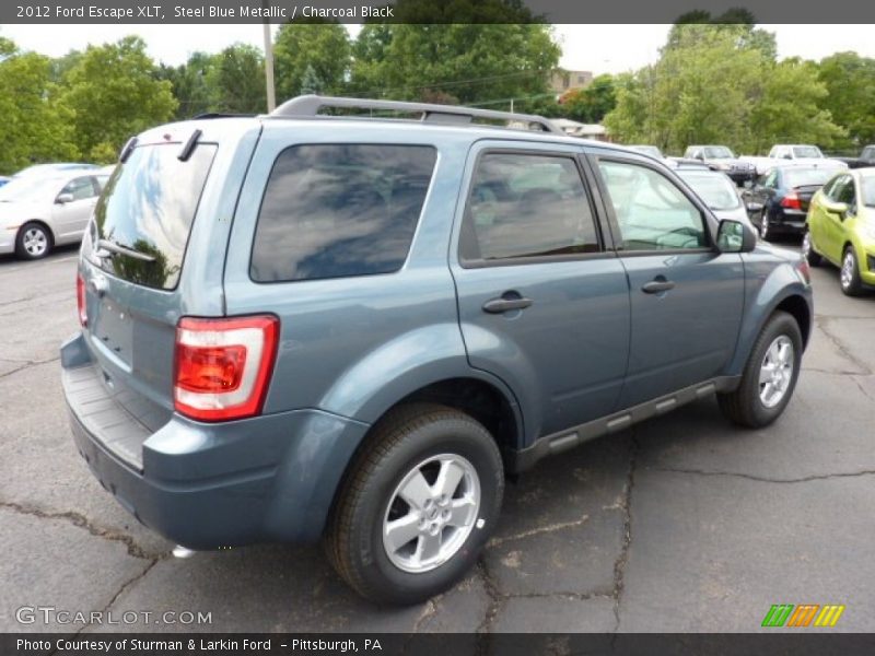 Steel Blue Metallic / Charcoal Black 2012 Ford Escape XLT