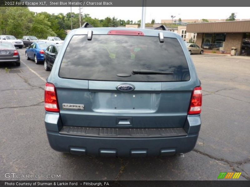 Steel Blue Metallic / Charcoal Black 2012 Ford Escape XLT