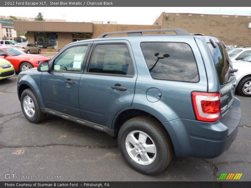 Steel Blue Metallic / Charcoal Black 2012 Ford Escape XLT