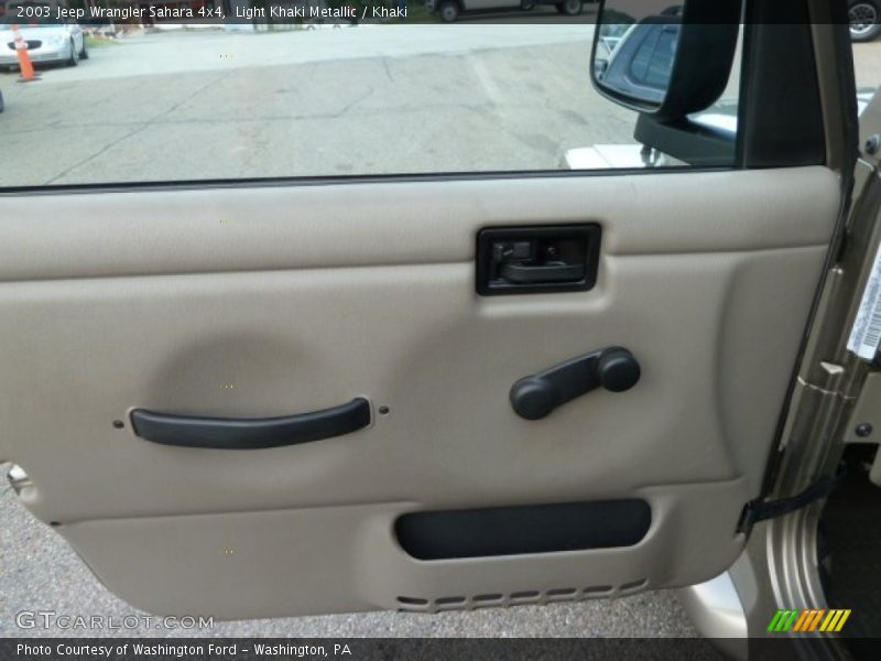 Light Khaki Metallic / Khaki 2003 Jeep Wrangler Sahara 4x4