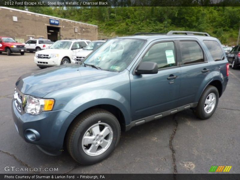 Steel Blue Metallic / Charcoal Black 2012 Ford Escape XLT