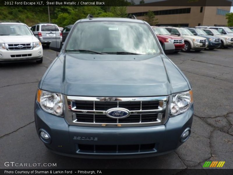Steel Blue Metallic / Charcoal Black 2012 Ford Escape XLT